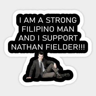 I support nathan fielder Sticker